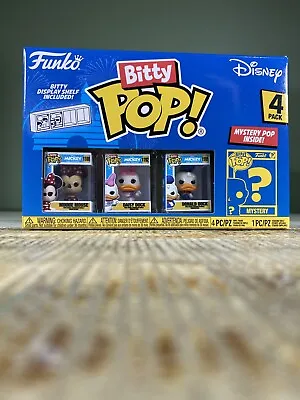 Buy Funko Bitty Pop 4 Pack Disney Donald Duck Daisy Duck Minnie Mouse Mystery Chase • 9.99£