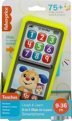 Buy Fisher Price Laugh & Learn 2-in-1 Slide To Learn Smartphone Ages 9+ Months • 13.49£