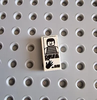 Buy LEGO Tile 1x2 Handprint T-Shirt Striped Print 3069bpx35 K031 • 1.43£
