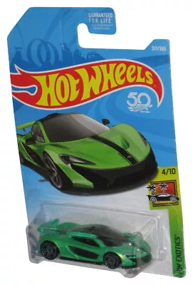 Buy Hot Wheels HW Exotics 4/10 (2017) Green McLaren P1 Car 317/365 • 17.90£