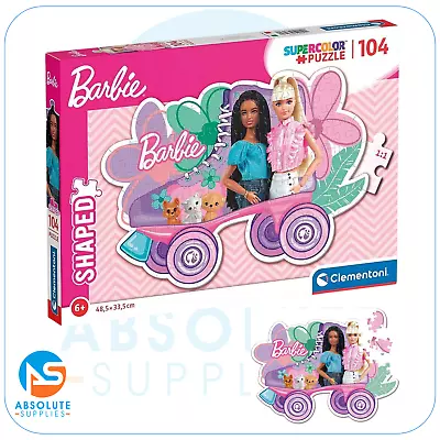 Buy Clementoni 27164 Barbie Supercolor Shaped Barbie 104 Pieces Jigsaw Puzzle Age 6+ • 9.99£
