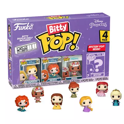 Buy Funko Bitty POP! Rapunzel Disney Princess 4-Pack Vinyl Figures New • 14.55£