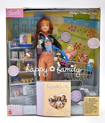 Buy 2004 Barbie Happy Family Midge Nikki & Baby Shopping Set / Mattel C5970, NrfB • 300.23£