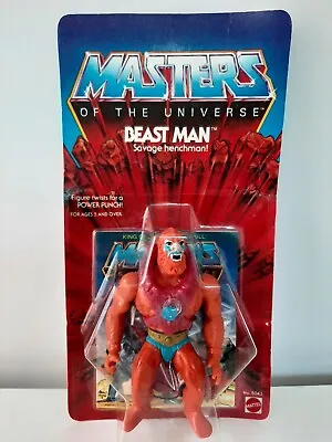 Buy *vintage He-man Motu Beast Man Original 1981 Unopened/unpunched 8 Back Card-moc* • 499.99£