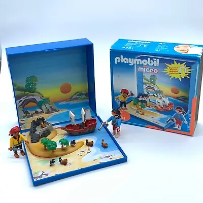 Buy Playmobil Micro 4331 Pirate Ship Island Mini Playset Figure 1 Piece Missing • 15.99£