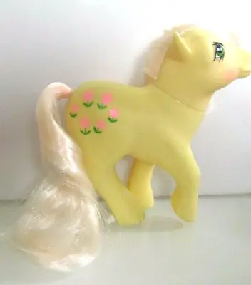 Buy Retro Vintage Yellow  My Little Pony G1 Posey  Vintage Toy Hasbro   MLP (Q3) • 18.99£
