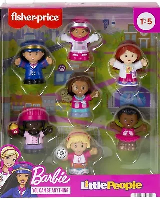 Buy Fisher-Price Little People Barbie You Can Be Anything Figure 7 Pack • 17.99£