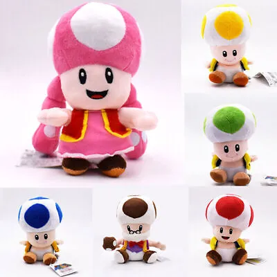 Buy Super Mario Bros Captain Toad Toadette Plush Doll Stuffed Toy Xmas Gift Decor UK • 24.99£