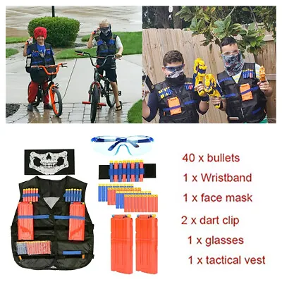 Buy Kids Tactical Vest Kit For Nerf Guns N-Strike Elite Series For Kids Boys & Girls • 12.99£