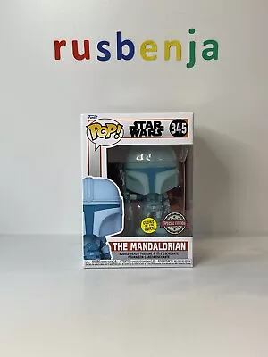 Buy Funko Pop! Star Wars The Mandalorian Glows In The Dark Holographic #345 • 13.99£