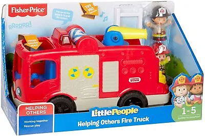 Buy Fisher-Price Fire Engine Helping Others Toy With Sounds And Figure FPV29 • 19.99£