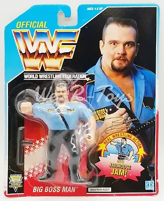 Buy Official WWF Big Boss Man Action Figure 1991 Hasbro Toys No. 7049 NRFP • 135.58£