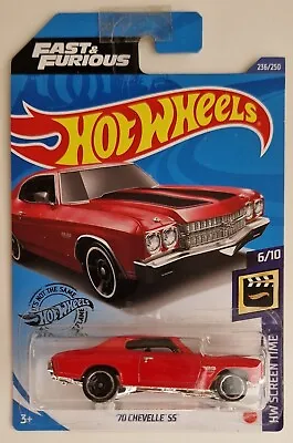 Buy Hot Wheels Chevelle SS Red - Fast And Furious Screen Time 6/10 • 9.99£
