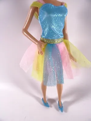 Buy Fashion Fashion Clothing For Barbie Steffi Or Similar Doll Dress Shoes Glitter (13532) • 7.16£