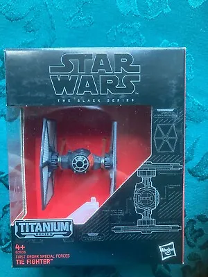 Buy Star Wars THE BLACK SERIES Titanium TIE FIGHTER Ship .. HASBRO 04 • 4£