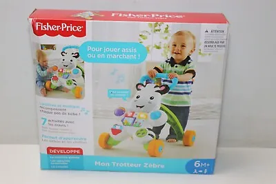 Buy Fisher Price Learn With Me Zebra Walking Aid Trolley, French Version!!!! • 21.51£