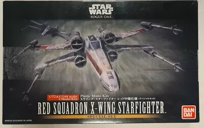 Buy Bandai 1/72 & 1/144 Red Squadron X-Wing Starfighter Model Kit • 49£