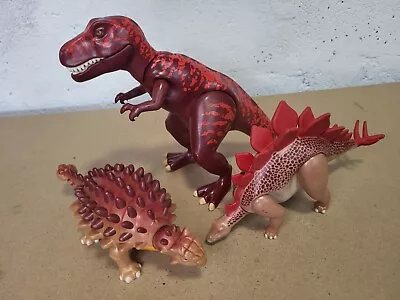 Buy Playmobil Dinosaur Bundle X3 T-Rex, Stegosaurus, Ankylosaurus  • 19.99£