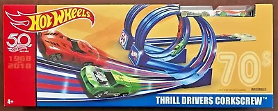 Buy Hot Wheels Thrill Drivers Corkscrew #FTC96 1:64 Scale W/Exclusive Vehicles • 47.24£