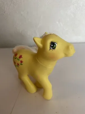 Buy My Little Pony, Posey Yellow Vintage MLP G1 , 1984, Generation 1 Damaged • 5.99£
