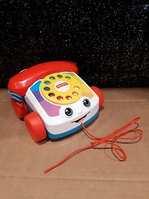 Buy Fisher Price Pull Along Telephone With Moving Eyes • 4.99£