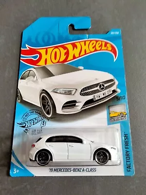 Buy Hot Wheels '19 Mercedes-Benz A-Class - White Colour - Long Card Issue - SEALED • 16£