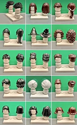 Buy LEGO Minifigure Hair Hats, Female, Male, Long, Short, Different Sets, 74 Types • 3.49£
