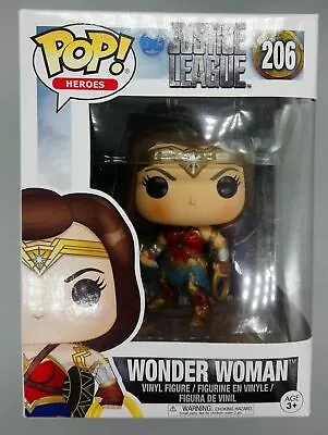 Buy Funko POP #206 Wonder Woman - Heroes - Justice League - Inc Protector • 14.99£