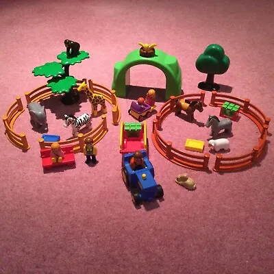 Buy PLAYMOBIL 123 Set 6754  ZOO With Tractor Lots Of Animals & Figures COMPLETE • 19.50£