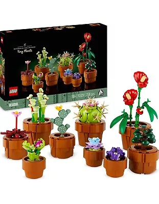 Buy New LEGO 10329 Icons Tiny Plants Artificial Flowers Botanical Set For Adults • 40.97£