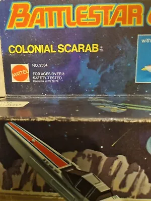 Buy Vintage Mattel Battlestar Galactica Colonial Scarab Boxed With Figure • 264.99£