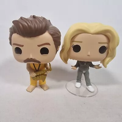 Buy Funko Pop Television Parks & Recreation Leslie & Ron Locked In 2 Pack OOB Loose • 11.99£