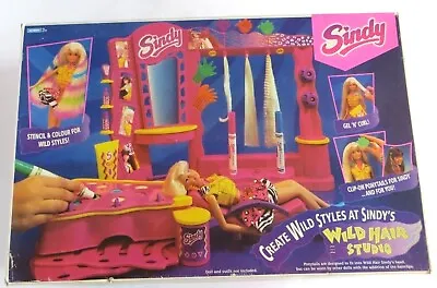 Buy Retro Toys: Sindy - Wild Hair Studio - Hasbro Play Set • 27.99£