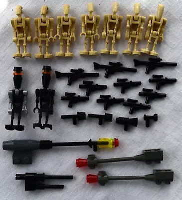 Buy Lego Star Wars Battle Droids Mini Figures & Collection Of Weapons • 15£