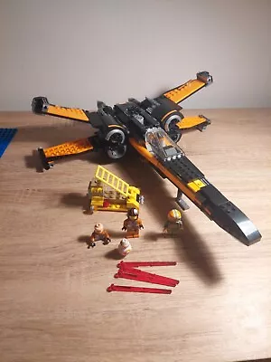 Buy Lego Star Wars Poe's X-Wing Fighter Set 75102 95% Complete  • 30£