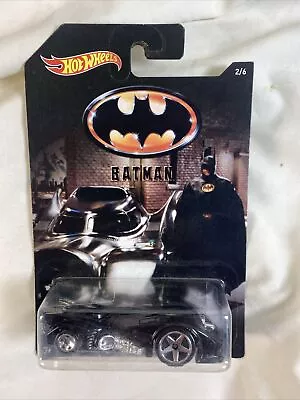 Buy Hot Wheels Collectable Toy Car DC Comics Batman The Batmobile 2/6 Black New • 8.99£