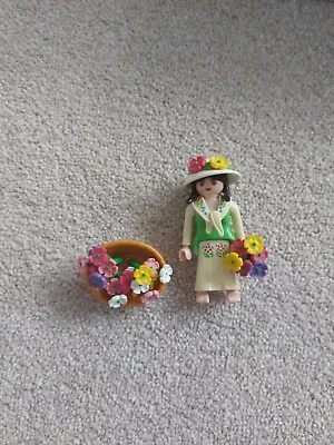 Buy Playmobil Victorian Mansion Street/Market Flower Seller Flower Girl 4522 • 8.49£