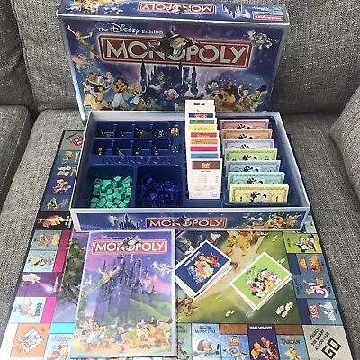 Buy Vintage Hasbro Monopoly The Disney Edition Family Board Game 100% Complete 2001 • 24.99£