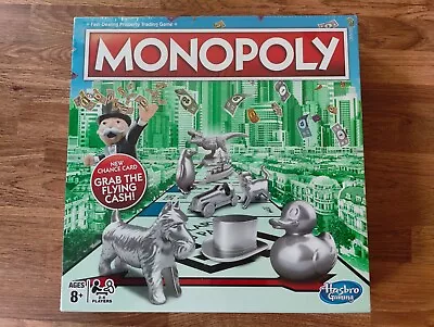 Buy Monopoly - Hasbro C1009 Classic Board Game-New Chance Card:GRAB THE FLYING CASH! • 12£