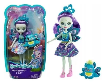 Buy ENCHANTIMALS Doll With Animal Patter Peacock And Paw Flap FXM74 • 34.94£