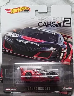 Buy Hot Wheels Premium Real Riders Project Cars 2 Acura Nsx Gt3 Advan • 13£