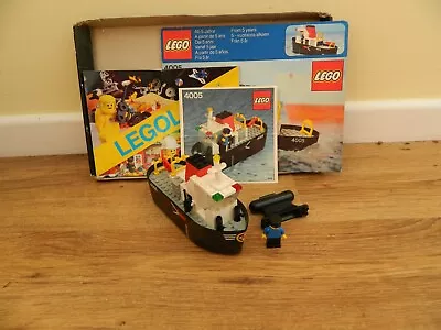 Buy Lego Town – 4005 Tug Boat – Instructions – Complete - Vintage Set – 1982 • 34.99£