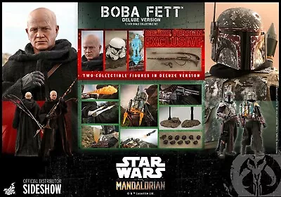 Buy Star Wars Hot Toys The Mandalorian TMS034 Boba Fett Deluxe Two Figures NEW UK • 270£