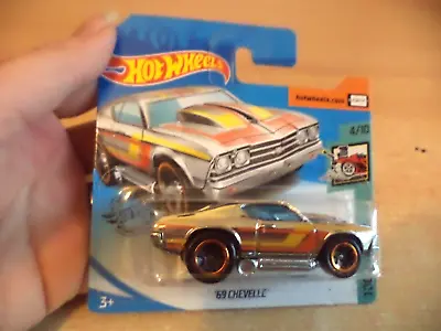 Buy New '69 CHEVELLE Hw Tooned HOT WHEELS Toy Car SILVER 4/10 15/250 • 5.99£
