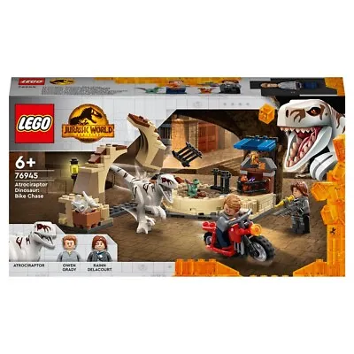 Buy LEGO Jurassic World Dominion Atrociraptor Dinosaur Bike Chase Set 76945 New • 17.97£