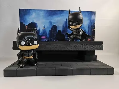 Buy Batman Funko Pops. Gotham City Themed. 2 Tier Backdrop Display  • 17.50£