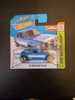 Buy 2015 Hw Workshop - Hot Wheels Fast And Furious -  '70 Ford Escort Rs1600 • 7.99£