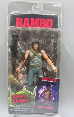 Buy NECA RAMBO First Blood John J Rambo Stallone  PVC Action Figure Model New 7  • 20£