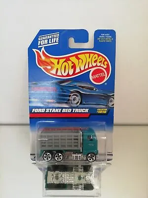 Buy Hot Wheels 1010 Ford Stake Bed Truck On Blister • 7.19£