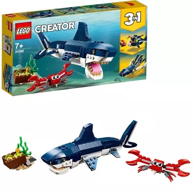 Buy LEGO Creator: Shark, Squid, Angler Fish (31088) 3 In 1 Underwater Lego Creatures • 9.99£